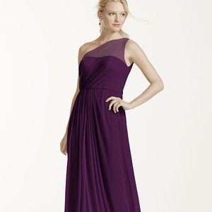 David’s Bridal Purple Bridesmaid Dress